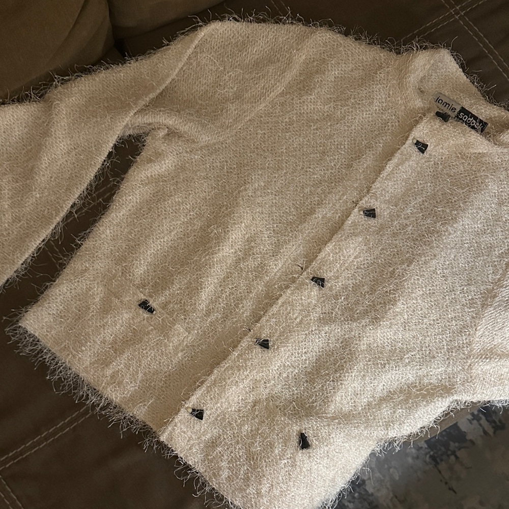 Jamie Sadock Cream Textured Cardigan